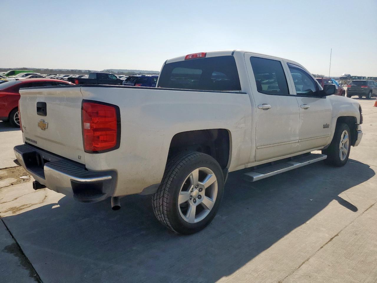 2015 Chevrolet Silverado VIN 3GCPCREC7FG172480 Copart auction photo, front end / side damage thumbnail 3