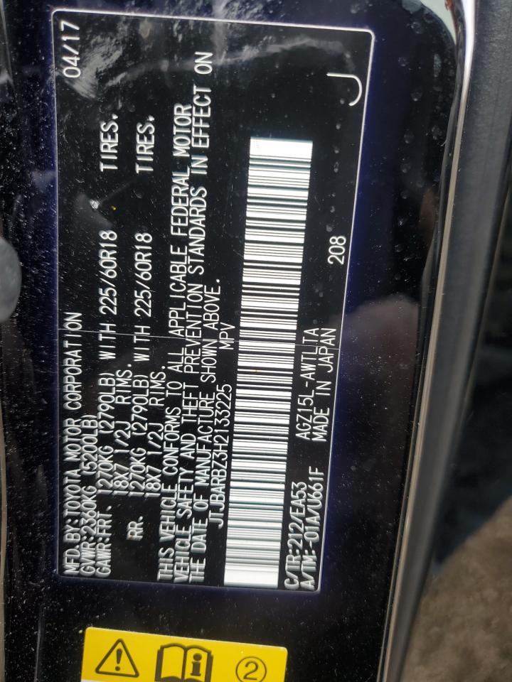 2017 Lexus NX VIN JTJBARBZ3H2133225 Copart auction photo, front end / undercarriage damage thumbnail 15