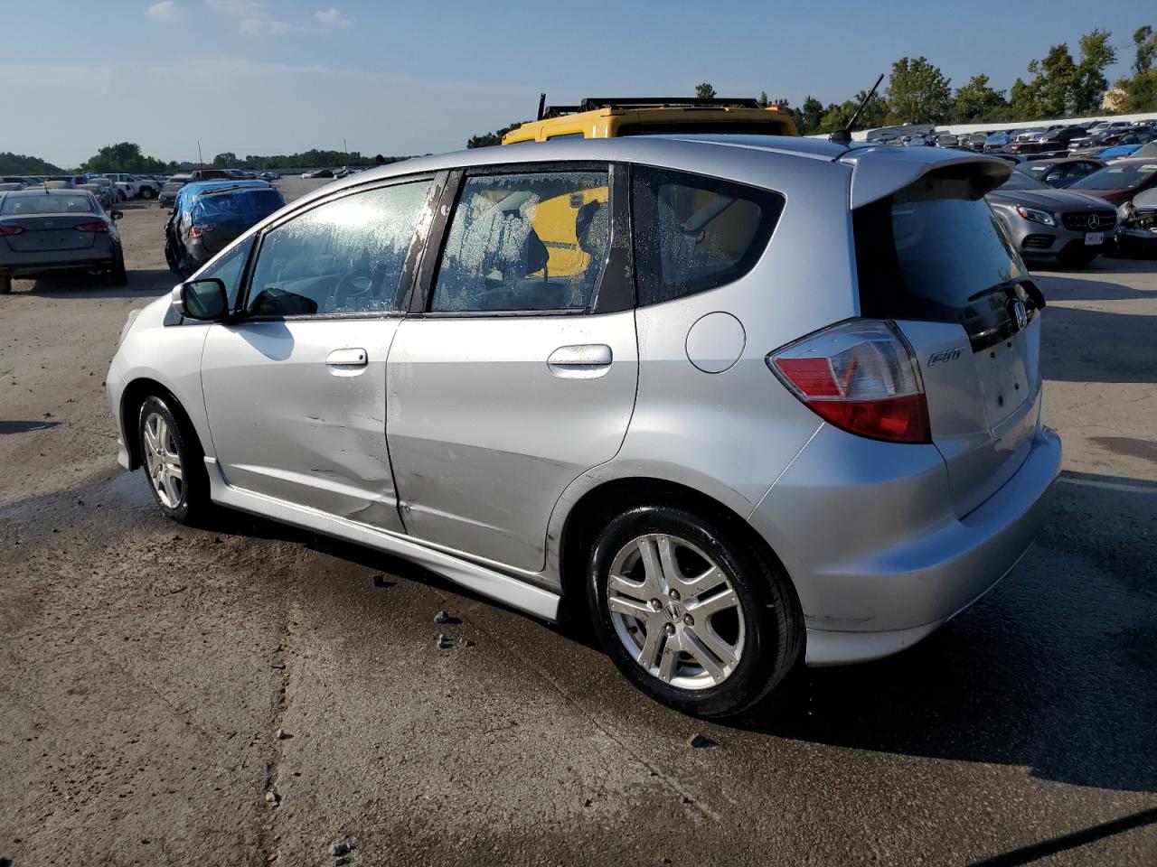 2012 Honda Fit VIN JHMGE8H50CC000533 Copart auction photo, side damage thumbnail 2