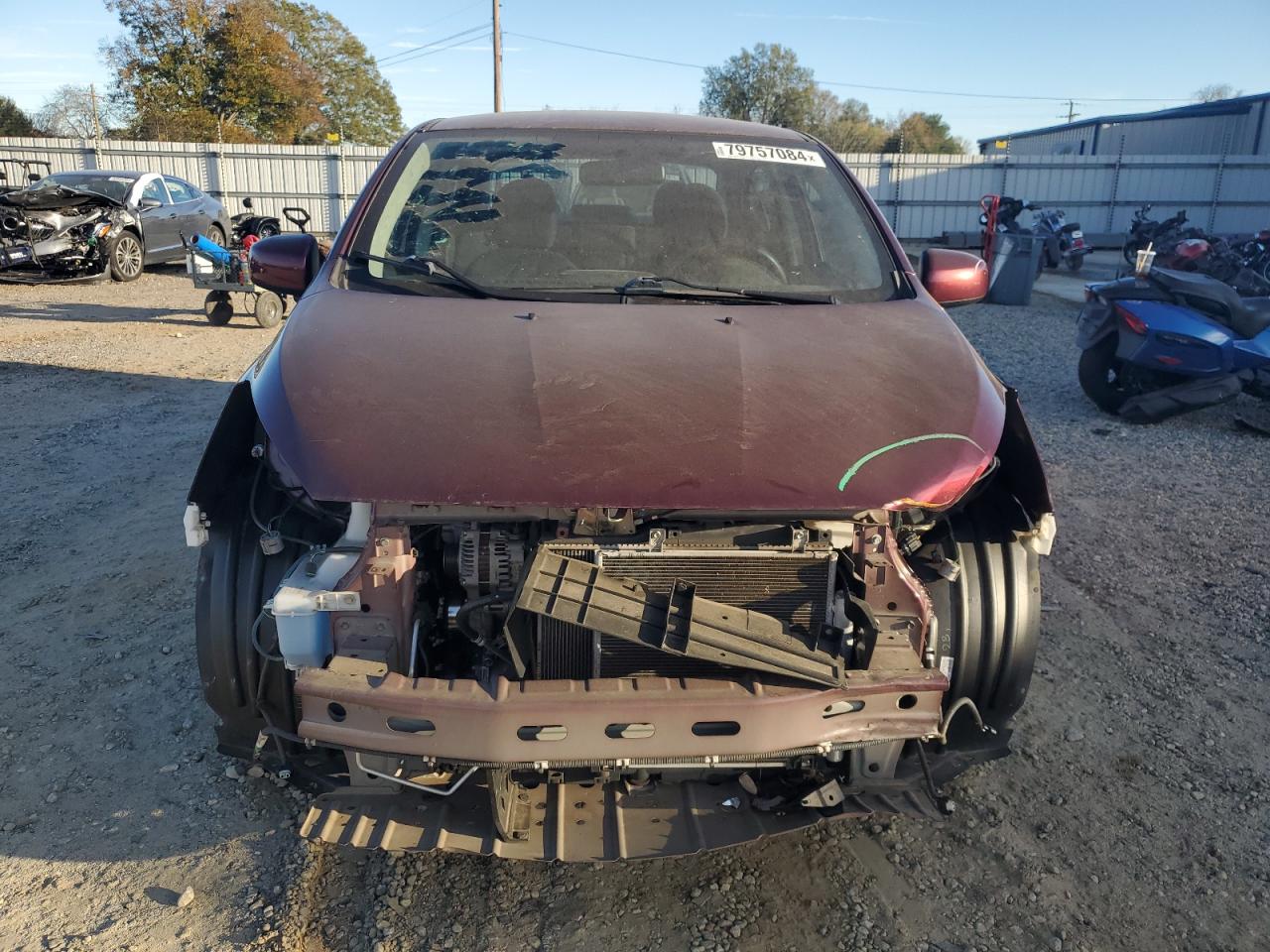 2020 Mitsubishi Mirage VIN ML32F3FJ9LHF05331 Copart auction photo, front end / side damage thumbnail 5