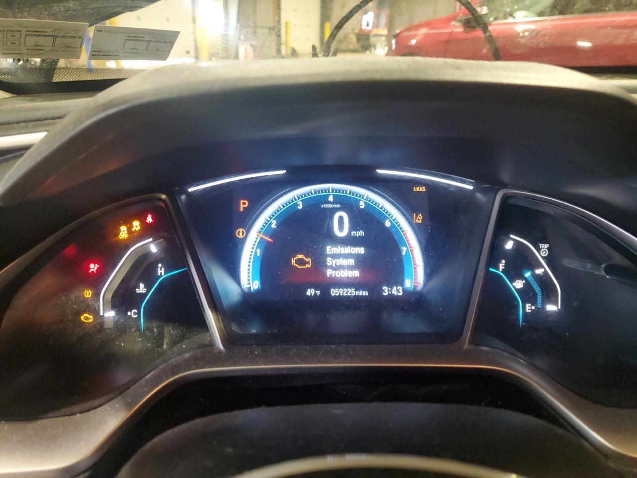 2021 Honda Civic VIN 19XFC1F3XME207601 Copart auction photo, front end damage thumbnail 9