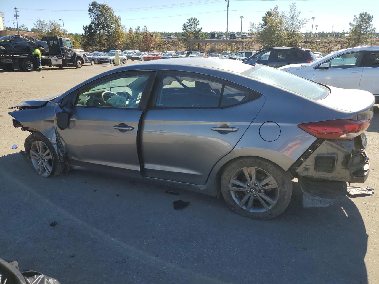 2018 Hyundai Elantra VIN 5NPD84LF7JH357729 Copart auction photo, all over damage thumbnail 2
