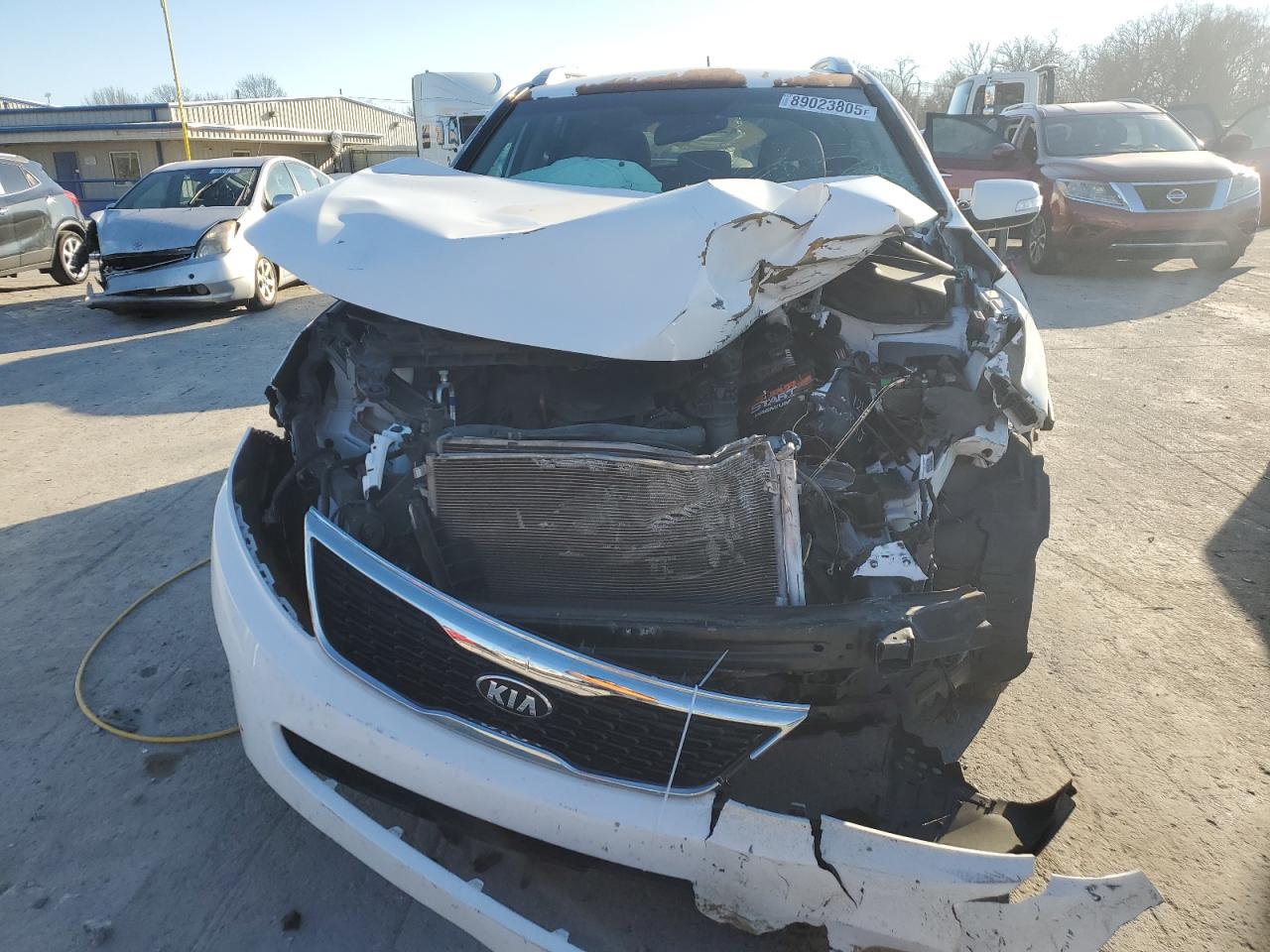 2014 KIA Sorento VIN 5XYKT4A62EG538453 Copart auction photo, front end damage thumbnail 5