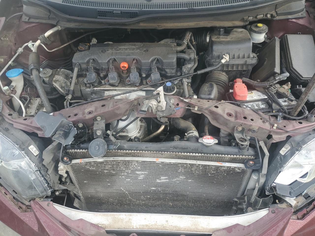 2013 Honda Civic VIN 19XFB2F81DE077048 Copart auction photo, front end damage thumbnail 11