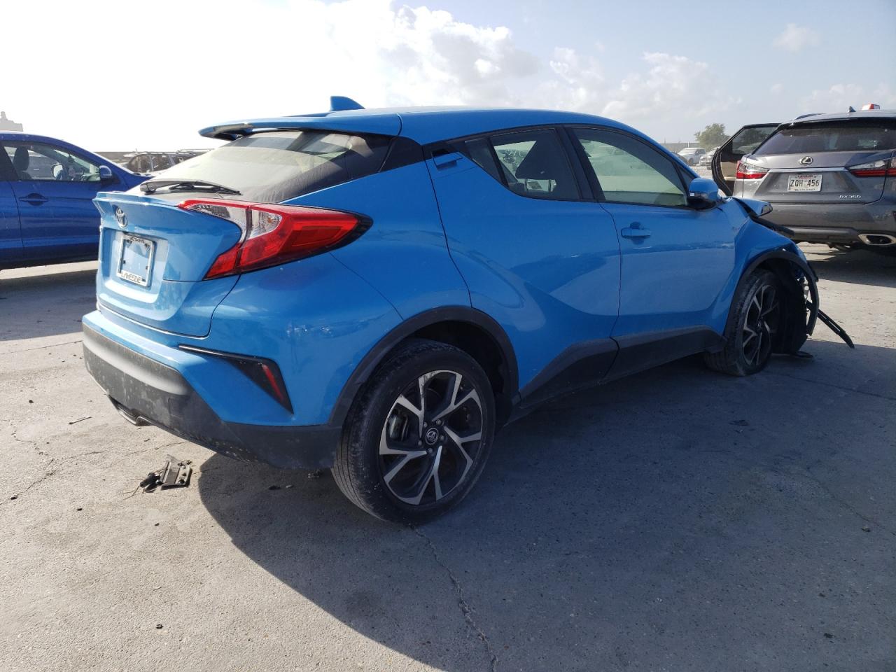 2019 Toyota C-HR VIN JTNKHMBX7K1023142 Copart auction photo, front end damage thumbnail 4