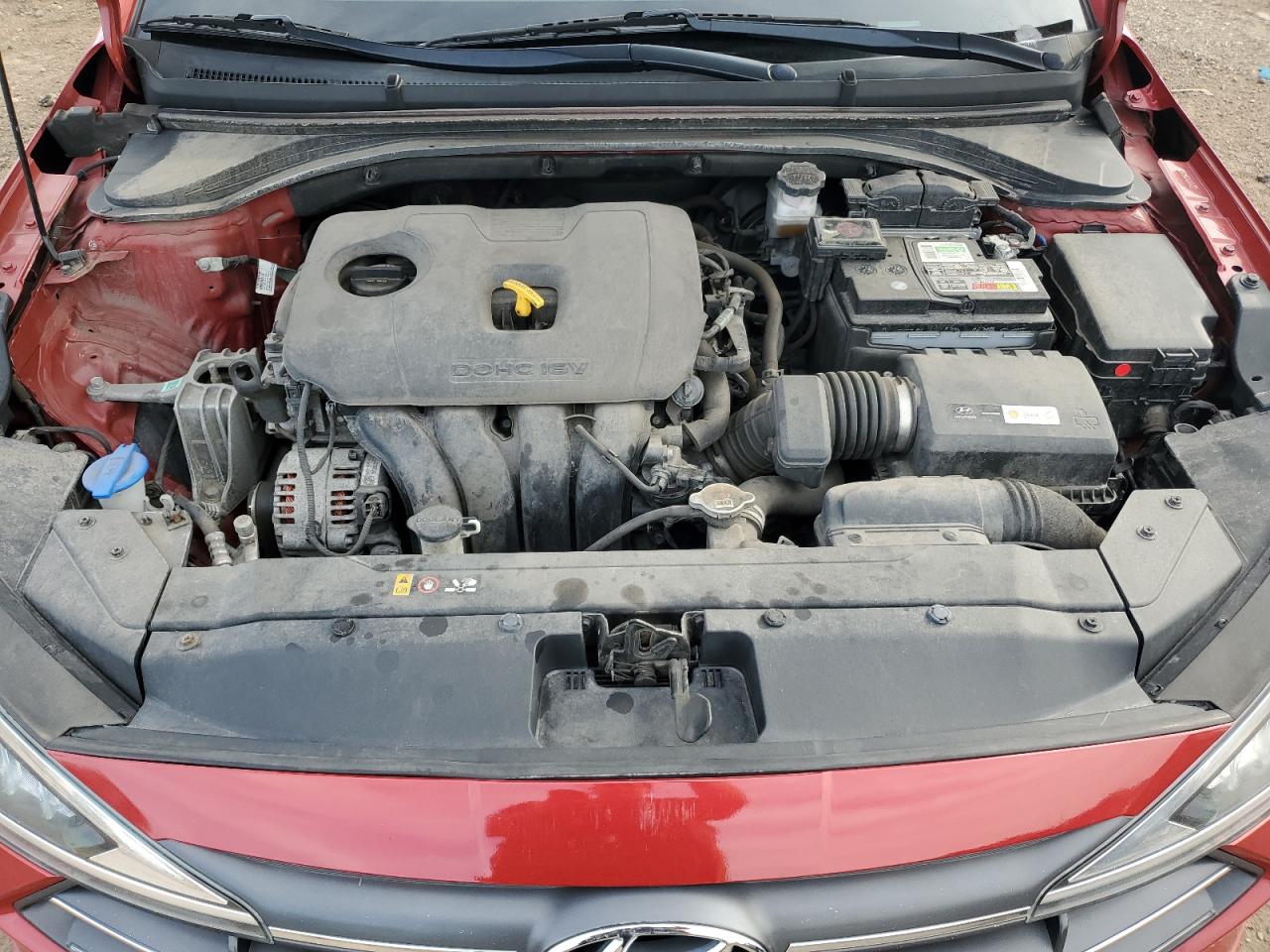 2019 Hyundai Elantra VIN 5NPD84LFXKH492625 Copart auction photo, rear end damage thumbnail 11