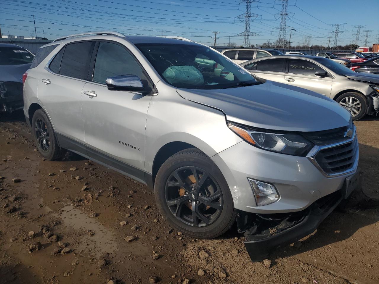 2018 Chevrolet Equinox VIN 3GNAXVEV4JS583966 Copart auction photo, front end / rear end damage thumbnail 4