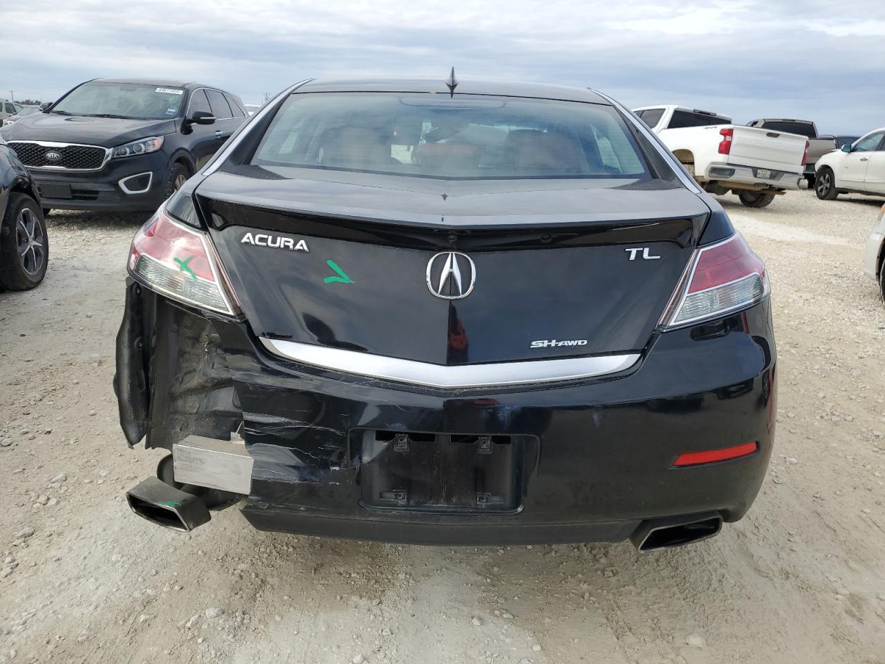 2012 Acura TL VIN 19UUA9F71CA011225 Copart auction photo, rear end damage thumbnail 6