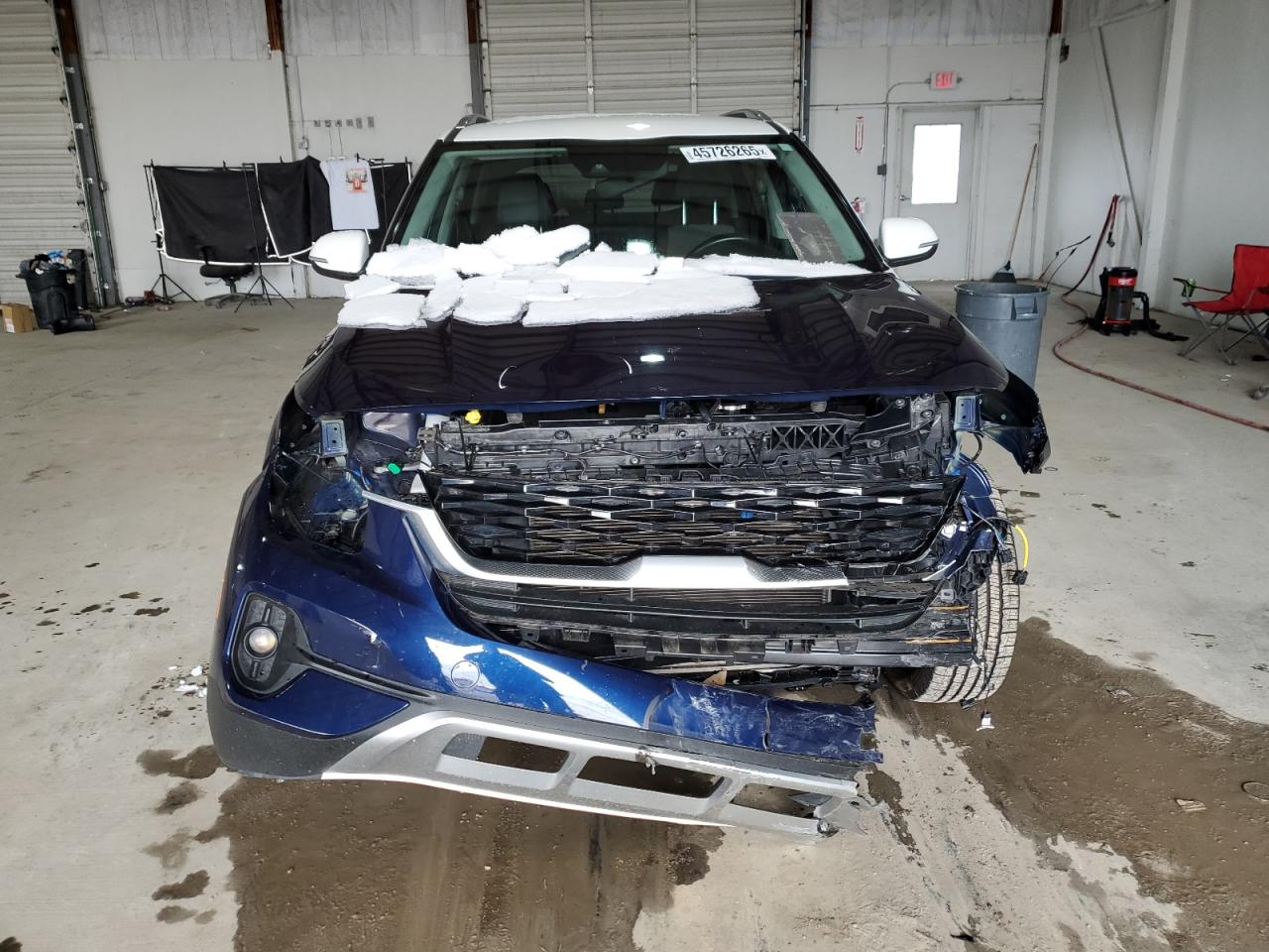 2022 KIA Seltos VIN KNDEUCAA1N7310823 Copart auction photo, front end / mechanical damage thumbnail 5