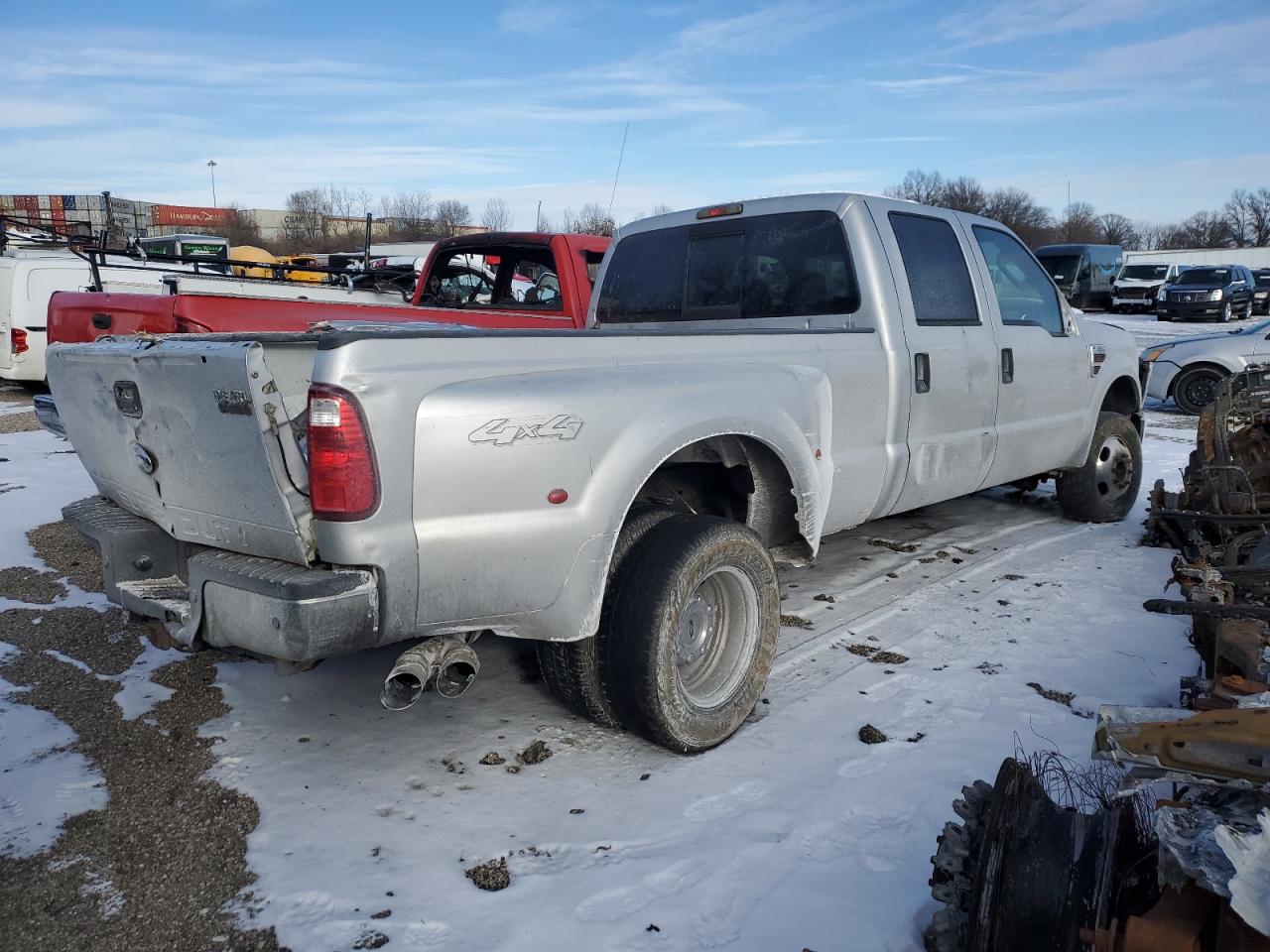 2008 Ford F350 VIN 1FTWW33R58EA65591 Copart auction photo, all over damage thumbnail 3
