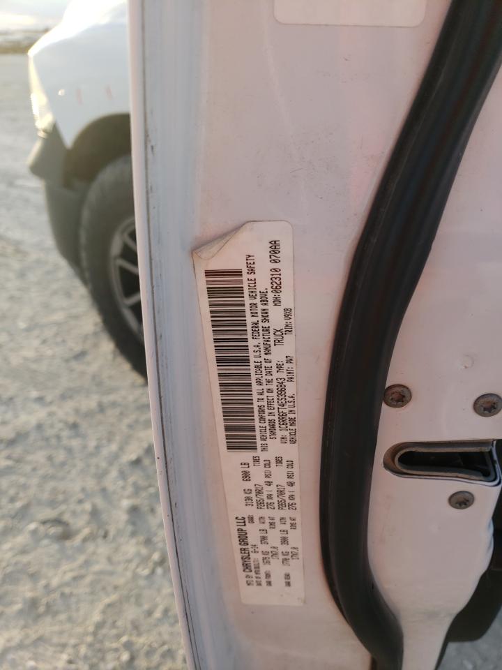 2014 RAM 1500 VIN 1C6RR6FT4ES396843 Copart auction photo, rear end damage thumbnail 13