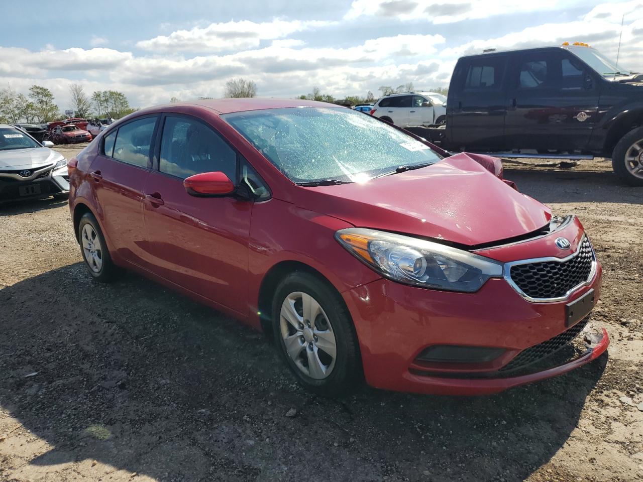 2016 KIA Forte VIN KNAFK4A63G5455403 Copart auction photo, front end damage thumbnail 4