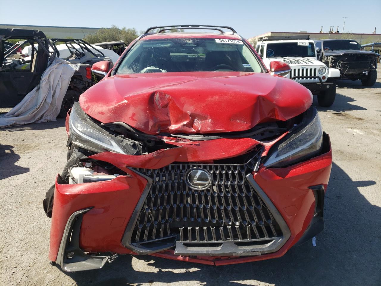 2024 Lexus NX VIN 2T2ADCAZ8RC013052 Copart auction photo, front end damage thumbnail 5