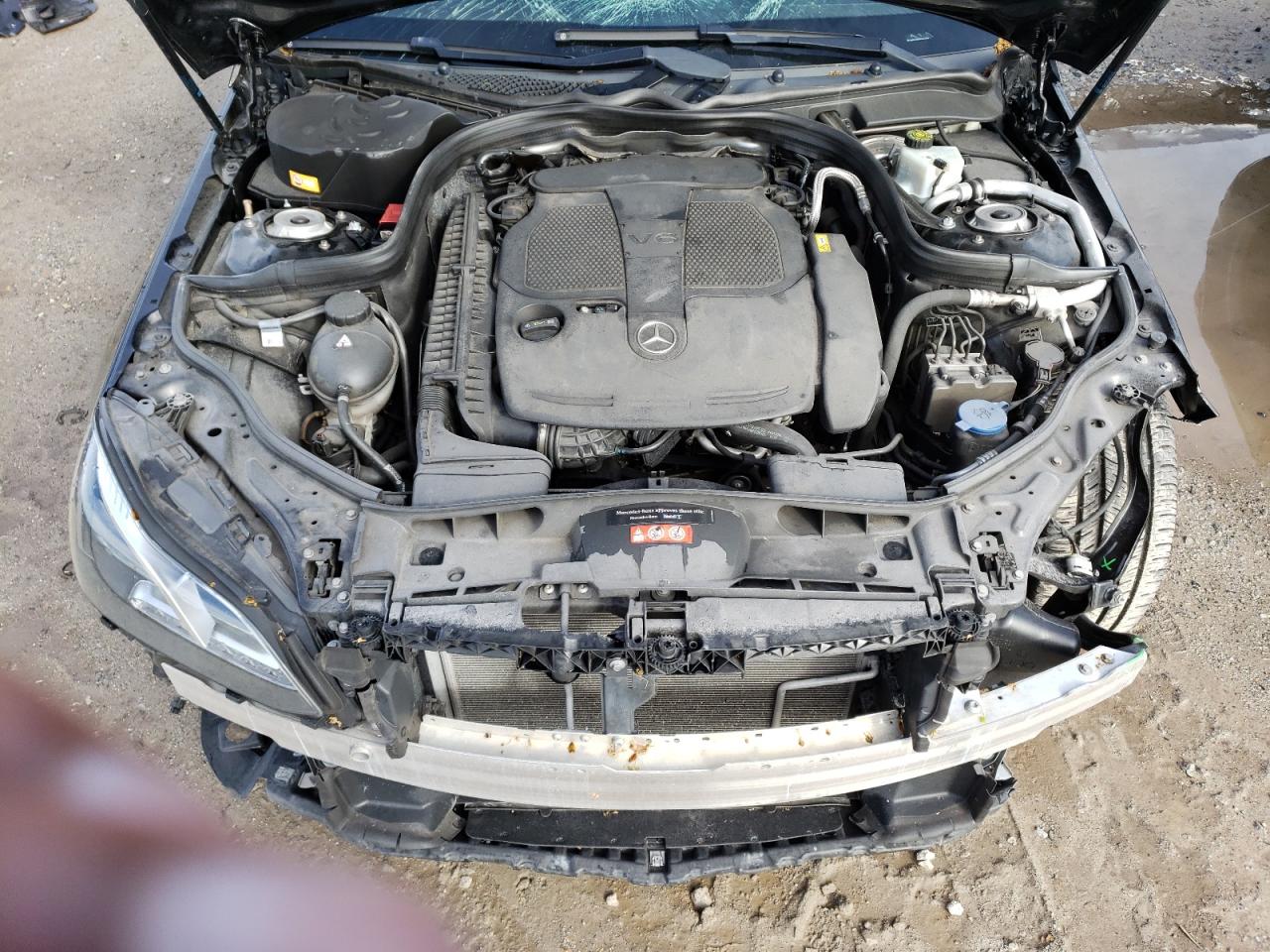2014 Mercedes-Benz E-klasse VIN WDDHF5KB0EB041243 Copart auction photo, front end / mechanical damage thumbnail 11