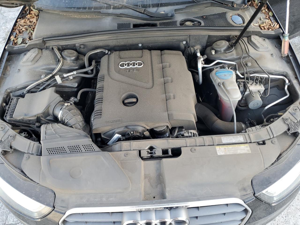 2013 Audi A4 VIN WAUAFAFL1DN043410 Copart auction photo, burn damage thumbnail 11
