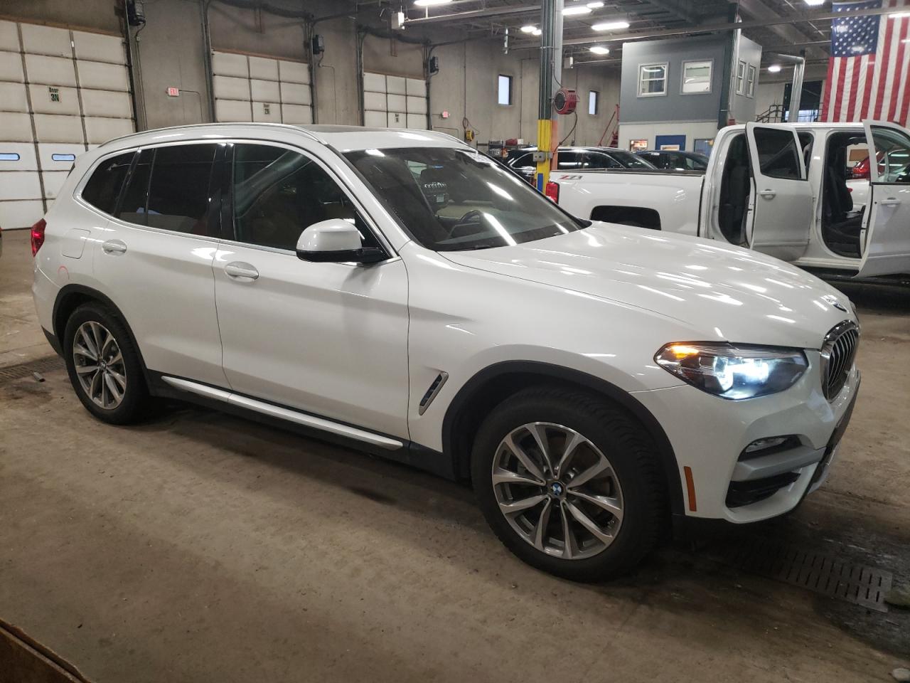 2019 BMW X3 VIN 5UXTR7C53KLR49786 Copart auction photo, front end damage thumbnail 4