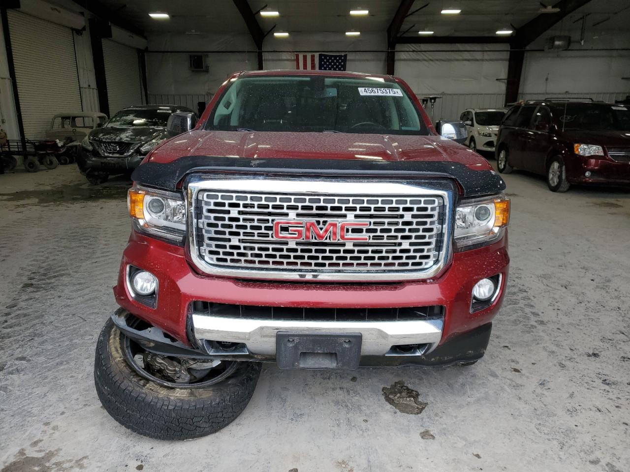 2019 GMC Canyon VIN 1GTP6EE1XK1167958 Copart auction photo, front end / side damage thumbnail 5