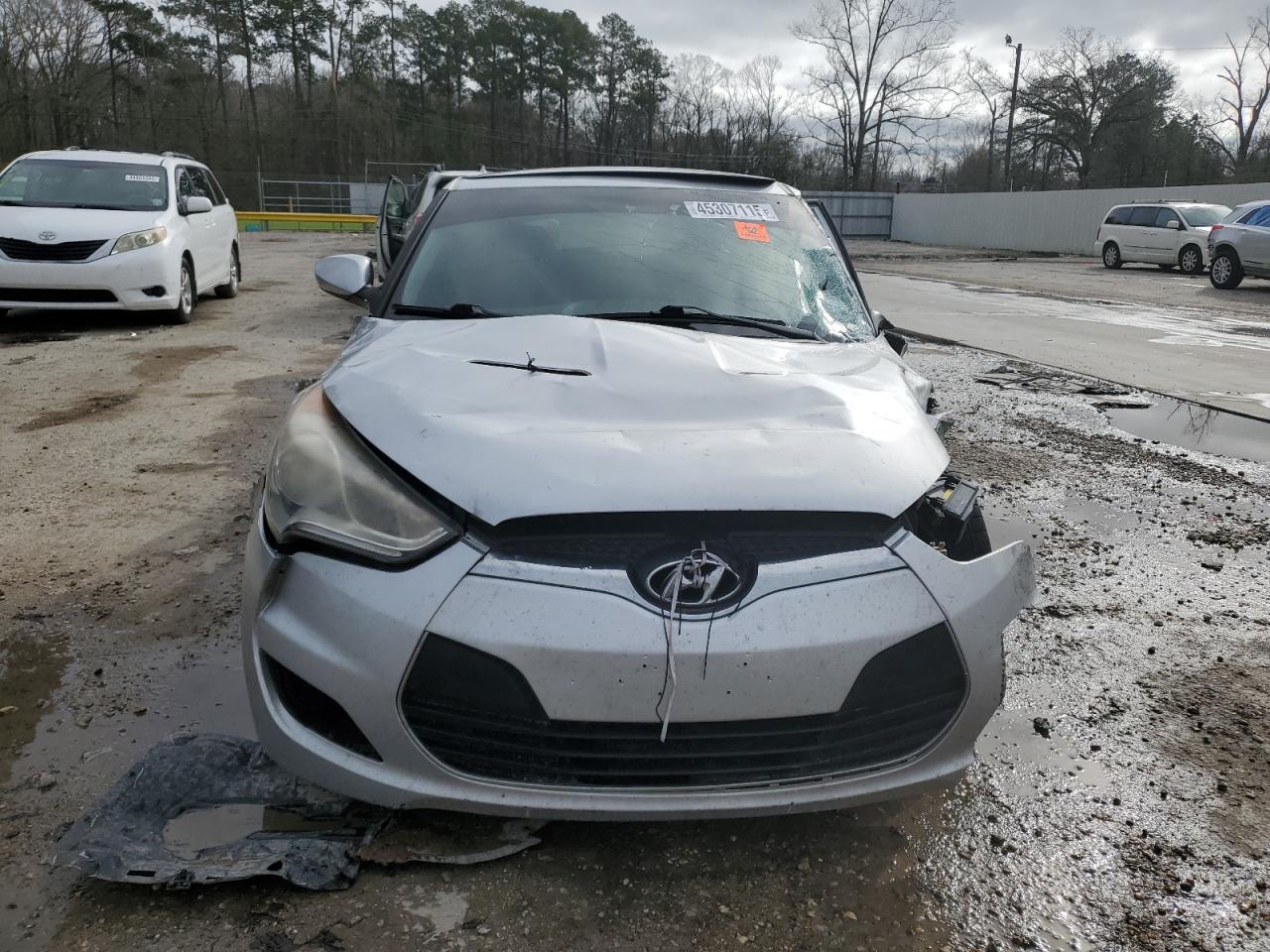 2012 Hyundai Veloster VIN KMHTC6AD9CU061817 Copart auction photo, all over damage thumbnail 5