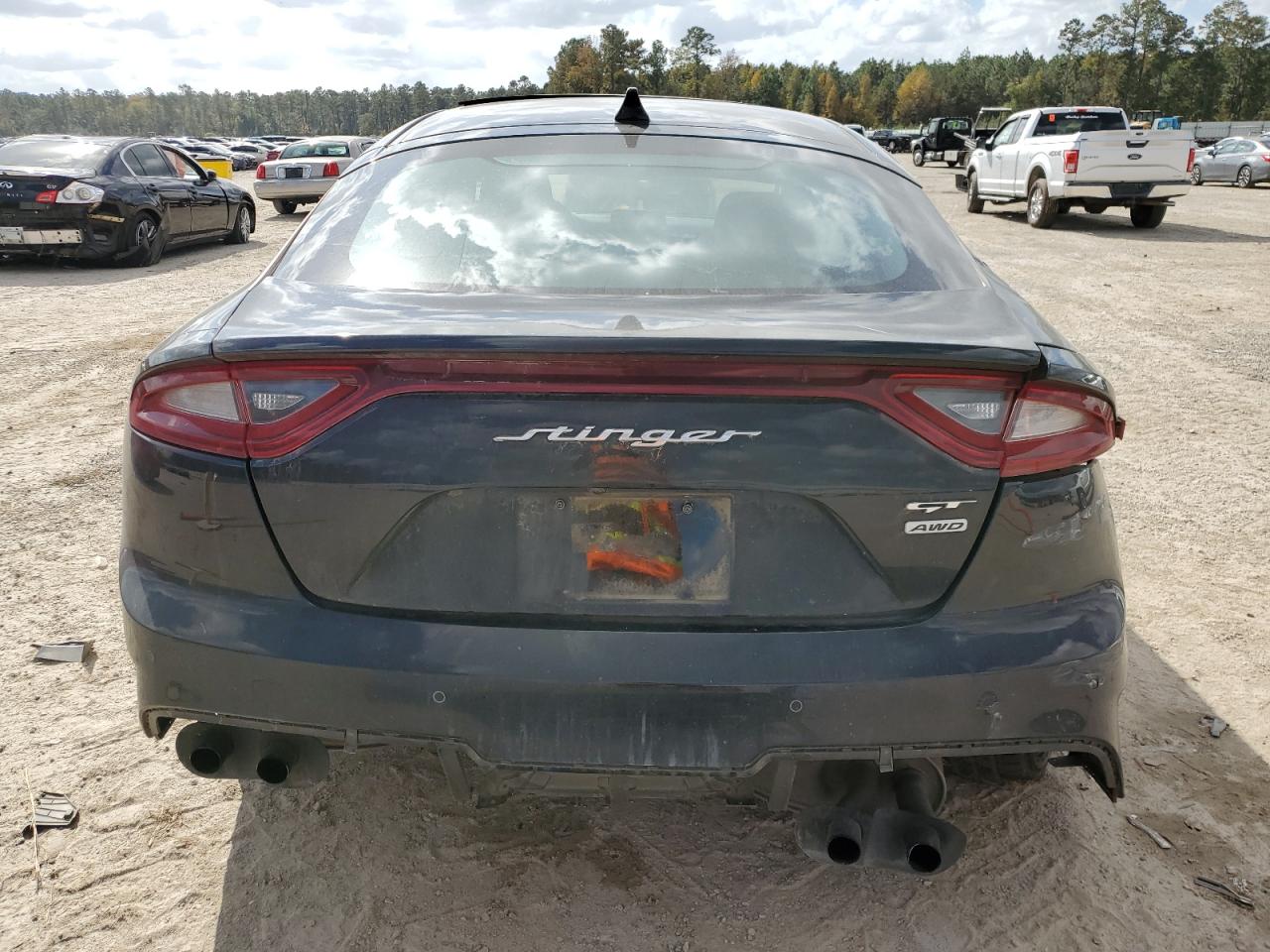 2019 KIA Stinger VIN KNAE55LC2K6042550 Copart auction photo, side / rear end damage thumbnail 6