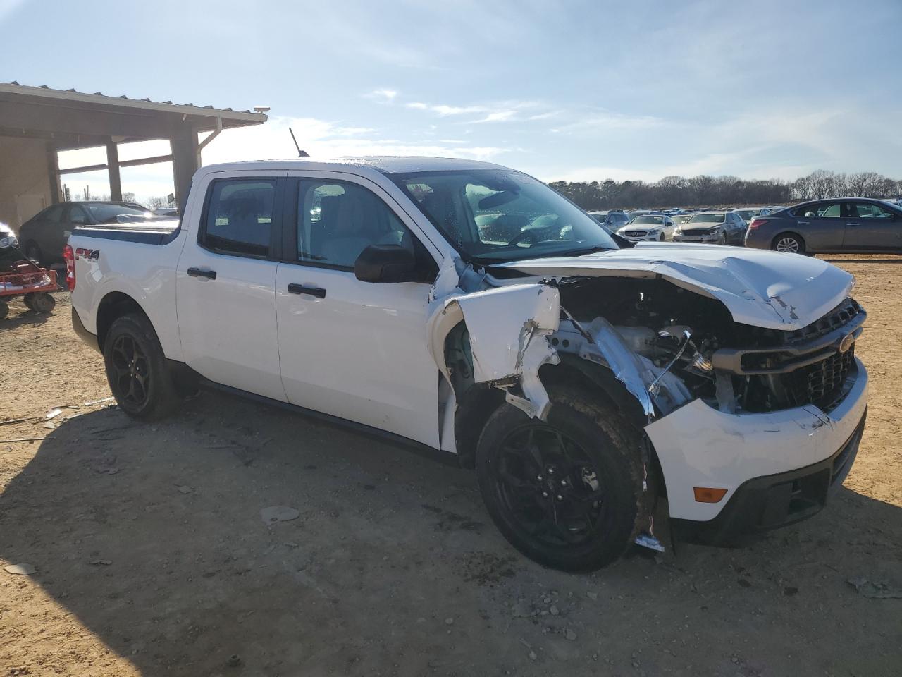 2022 Ford Maverick VIN 3FTTW8F96NRA34712 Copart auction photo, front end / side damage thumbnail 4
