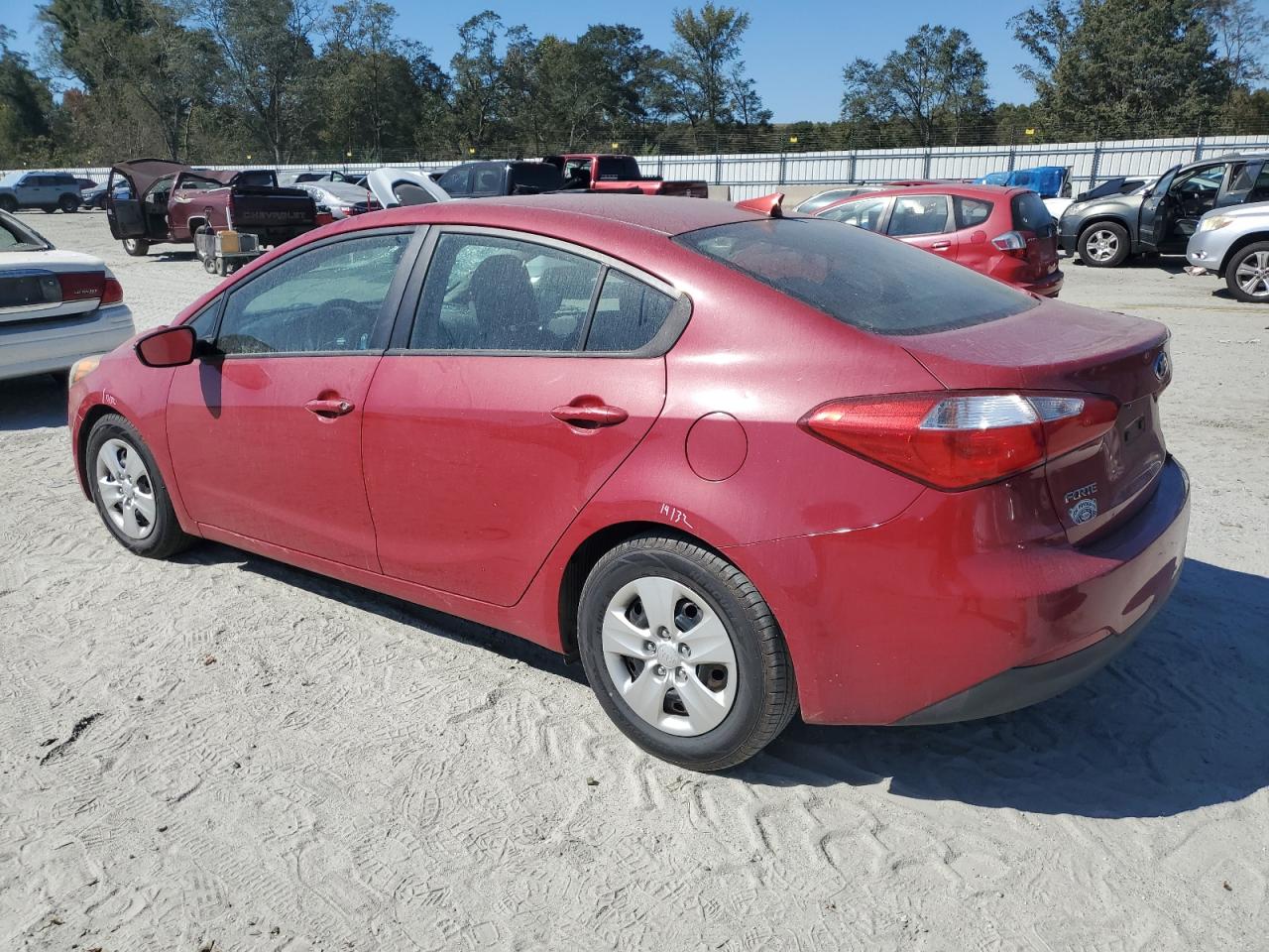 2015 KIA Forte VIN KNAFX4A66F5407720 Copart auction photo, top/roof damage thumbnail 2