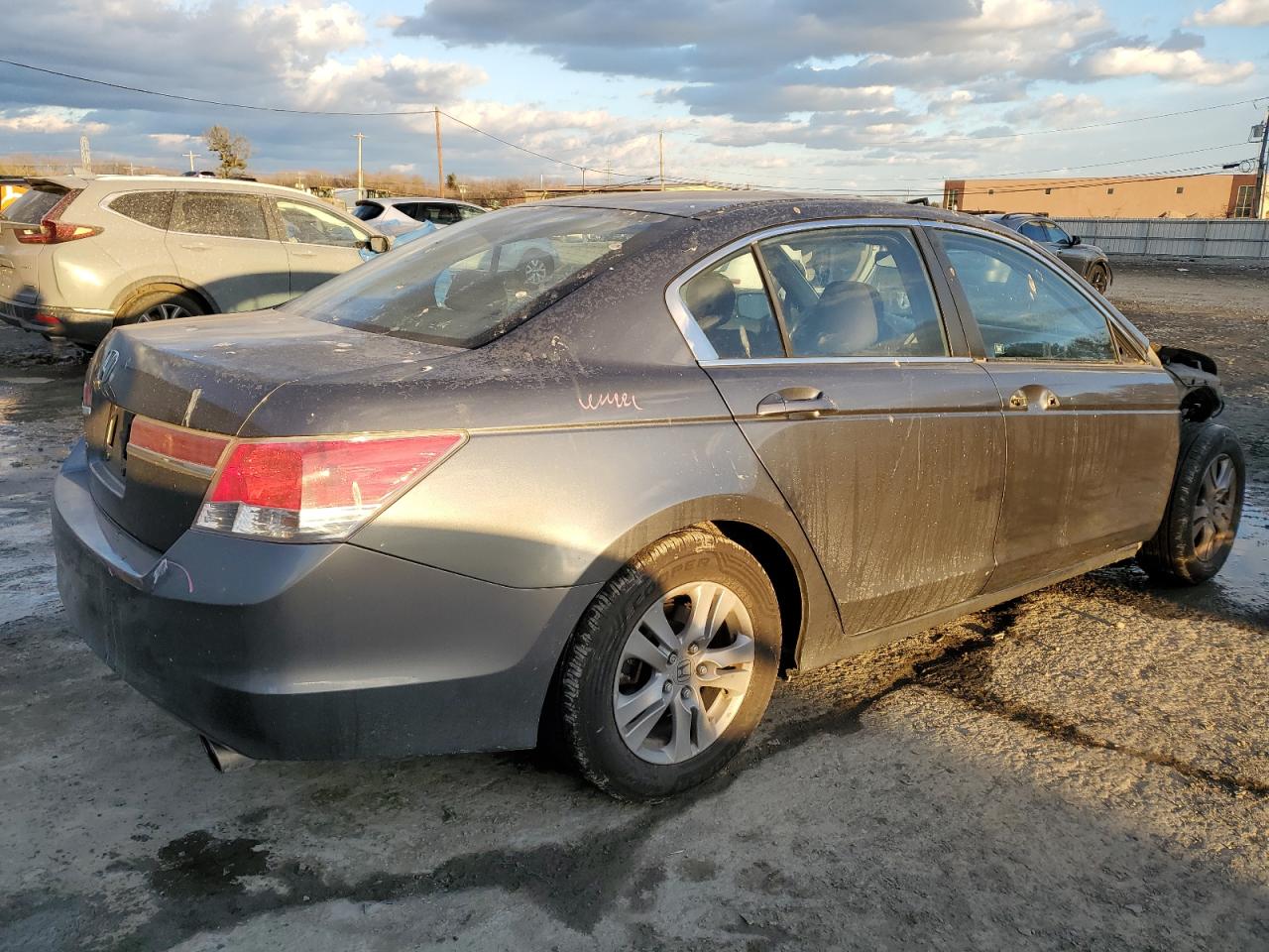 2012 Honda Accord VIN 1HGCP2F48CA101592 Copart auction photo, front end / side damage thumbnail 3