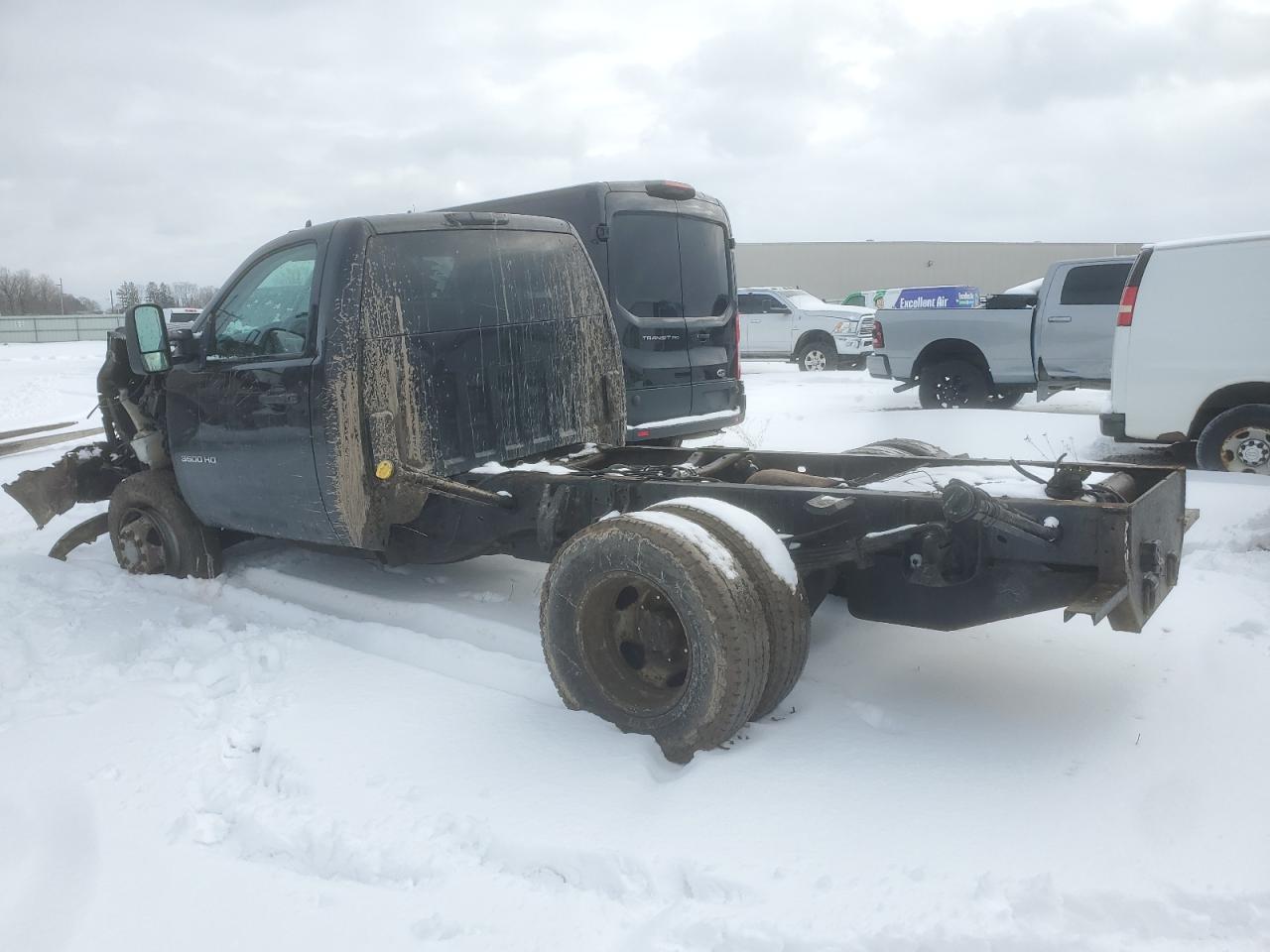 2013 Chevrolet Silverado VIN 1GB3K0CG1DF181696 Copart auction photo, front end damage thumbnail 2