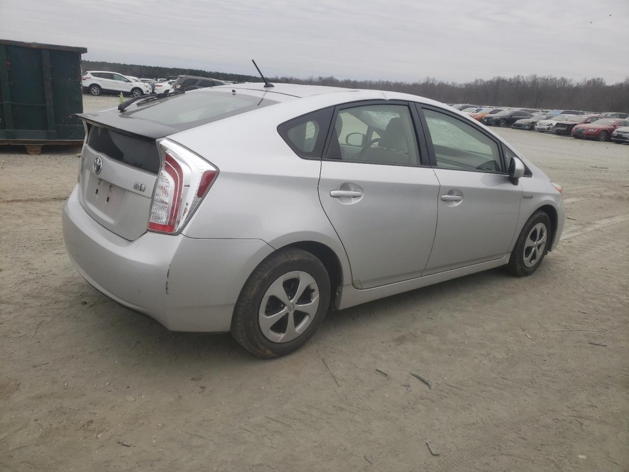 2014 Toyota Prius VIN JTDKN3DU0E0392011 Copart auction photo, all over damage thumbnail 3