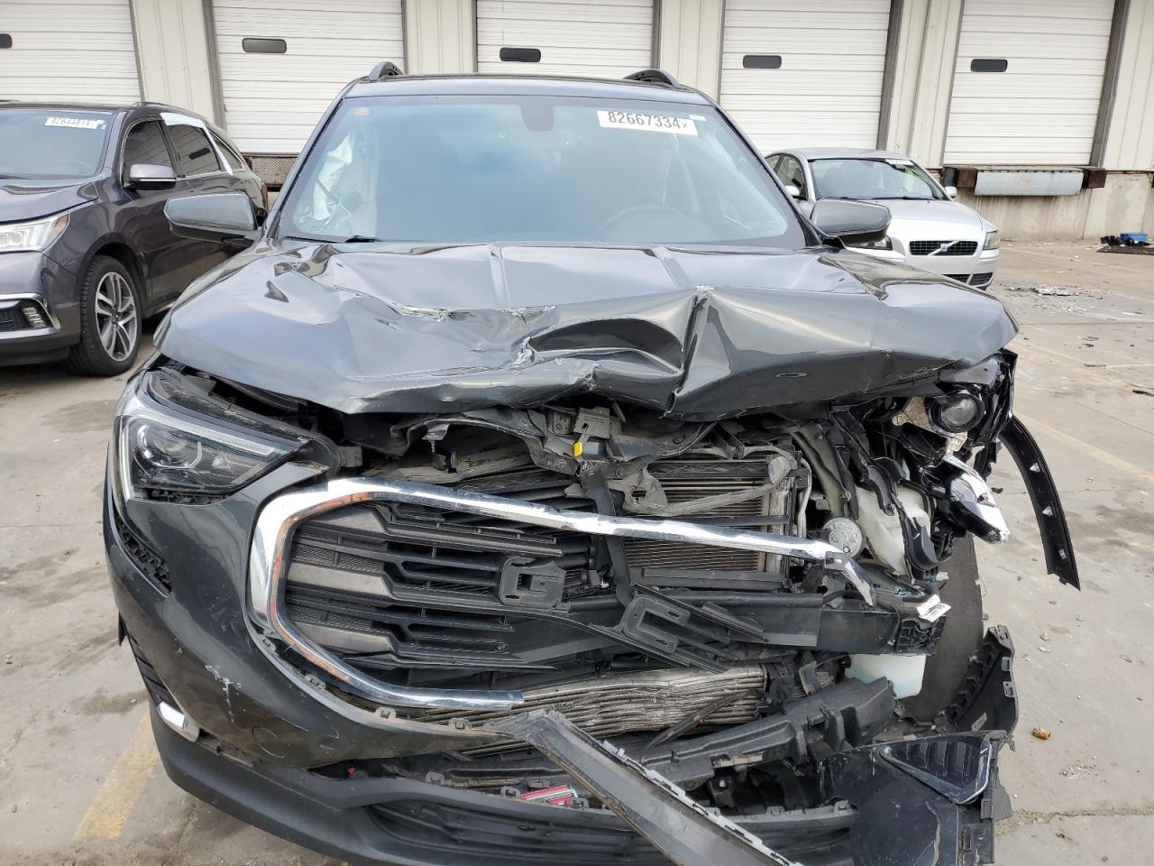 2019 GMC Terrain VIN 3GKALMEV9KL106691 Copart auction photo, front end damage thumbnail 5