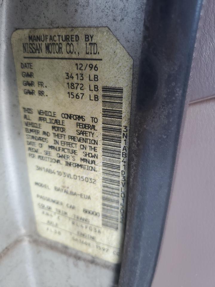 1997 Nissan Sentra VIN 3N1AB41D3VL015032 Copart auction photo, front end / minor dent/scratches damage thumbnail 12