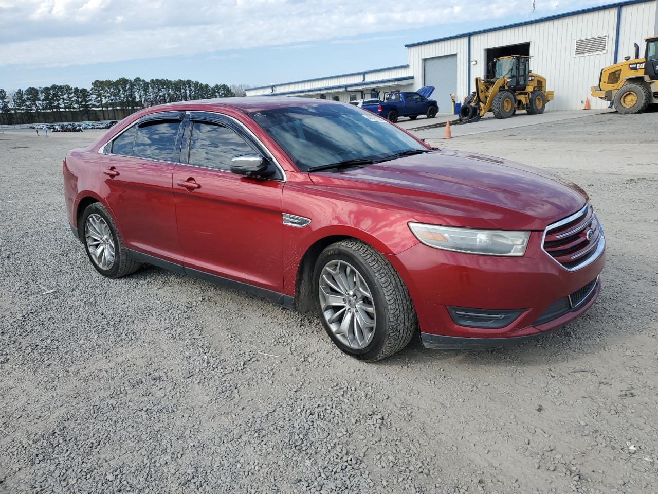 2014 Ford Taurus VIN 1FAHP2F86EG105704 Copart auction photo, side / front end damage thumbnail 4