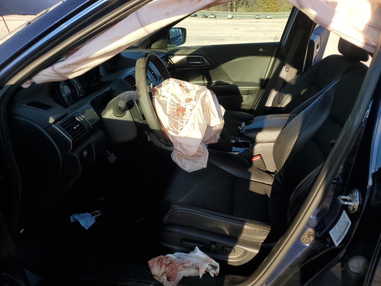 2017 Honda Accord VIN 1HGCR2F55HA134513 Copart auction photo, biohazard/chemical / all over damage thumbnail 7