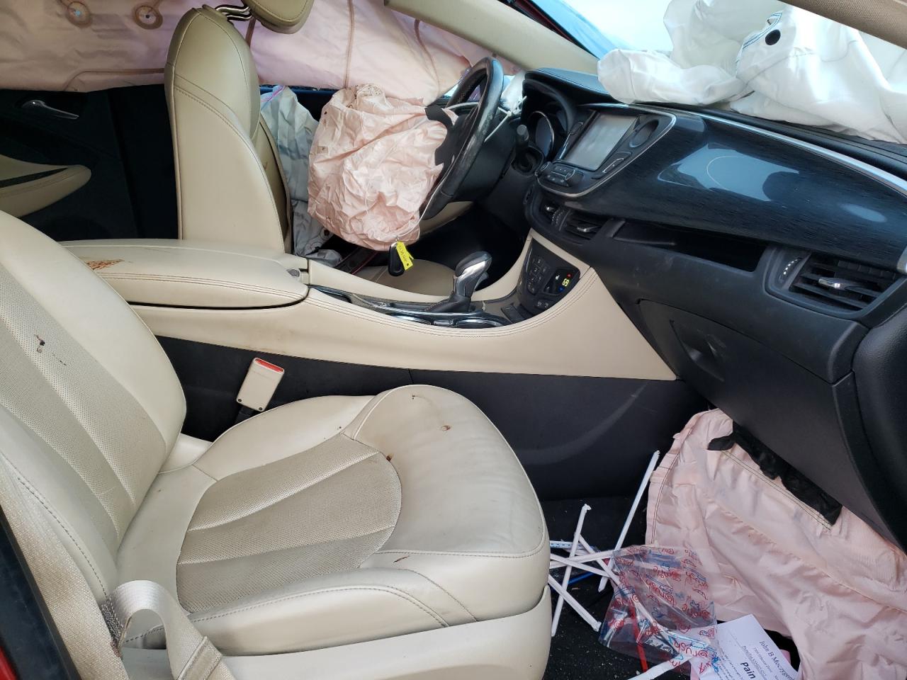 2017 Buick Envision VIN LRBFXBSA1HD223111 Copart auction photo, side / front end damage thumbnail 7