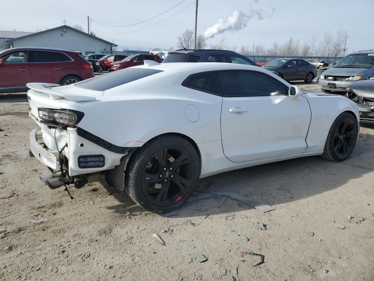 2019 Chevrolet Camaro VIN 1G1FH1R77K0105073 Copart auction photo, rear end / side damage thumbnail 3