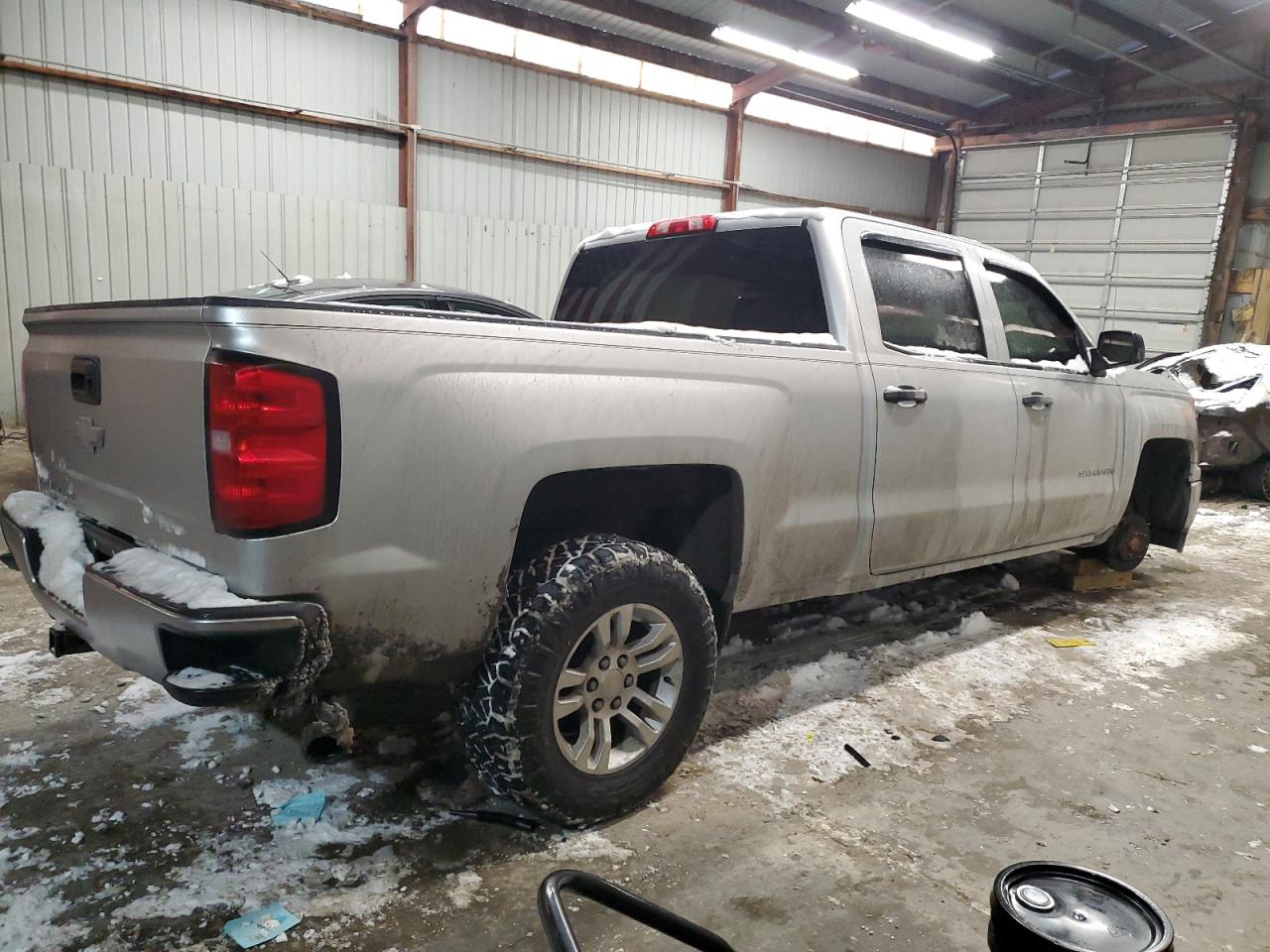 2014 Chevrolet Silverado VIN 3GCUKREC3EG130358 Copart auction photo, mechanical / front end damage thumbnail 3