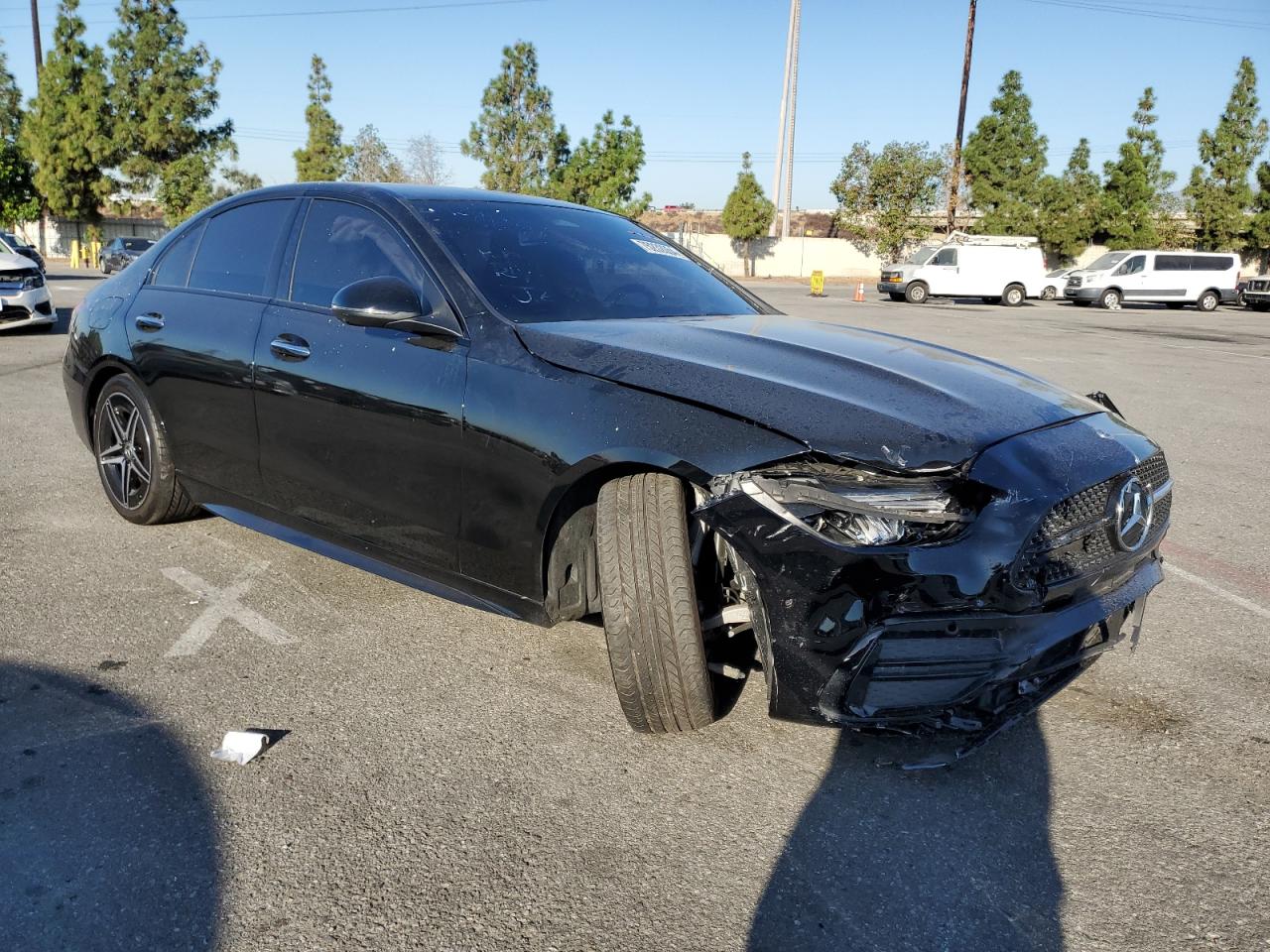 2023 Mercedes-Benz C-klasse VIN W1KAF4GB4PR145216 Copart auction photo, front end damage thumbnail 4
