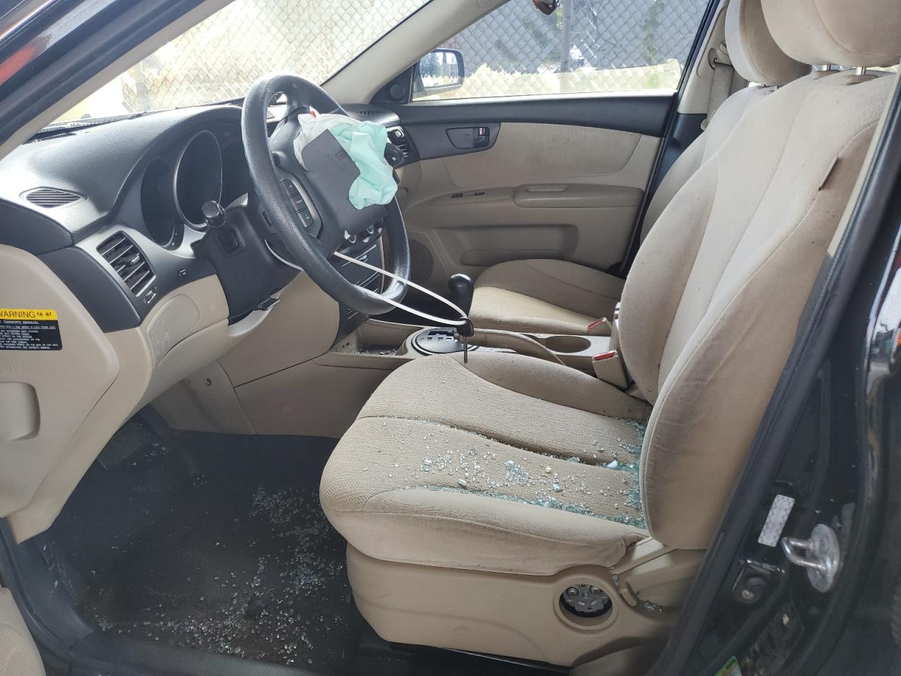 2009 KIA Optima VIN KNAGE228595315713 Copart auction photo, side / front end damage thumbnail 7