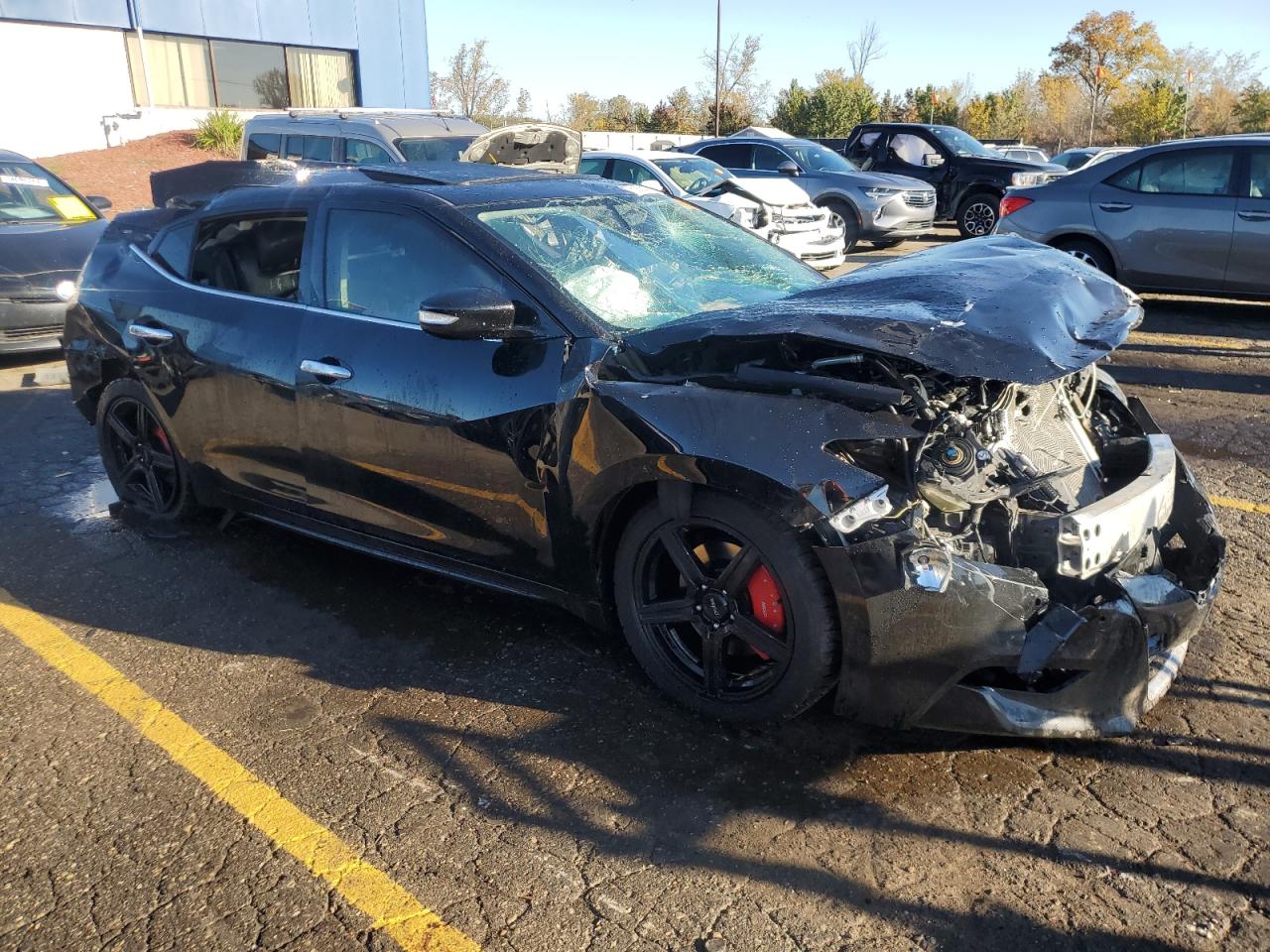 2016 Nissan Maxima VIN 1N4AA6AP5GC443372 Copart auction photo, all over damage thumbnail 4