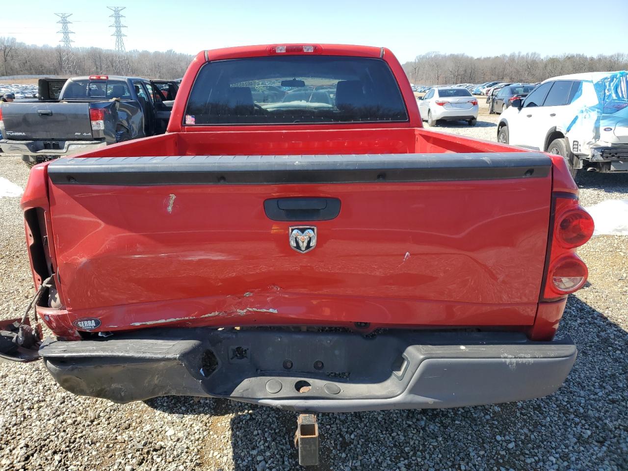 2008 Dodge RAM VIN 1D7HA18K58J168627 Copart auction photo, rear end damage thumbnail 6