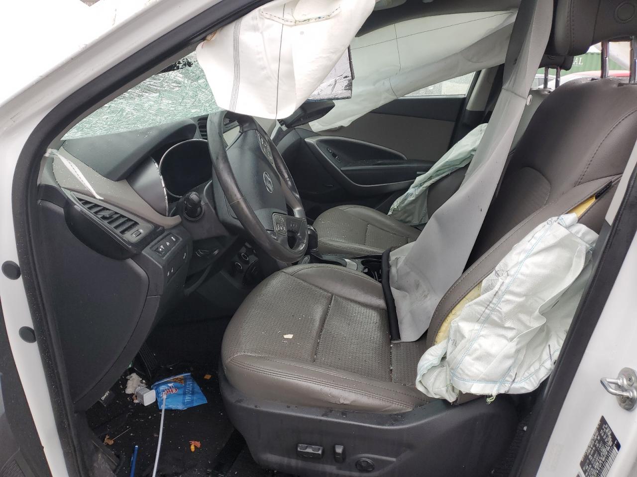 2014 Hyundai Santa Fe VIN 5XYZU3LB9EG154895 Copart auction photo, rollover damage thumbnail 7