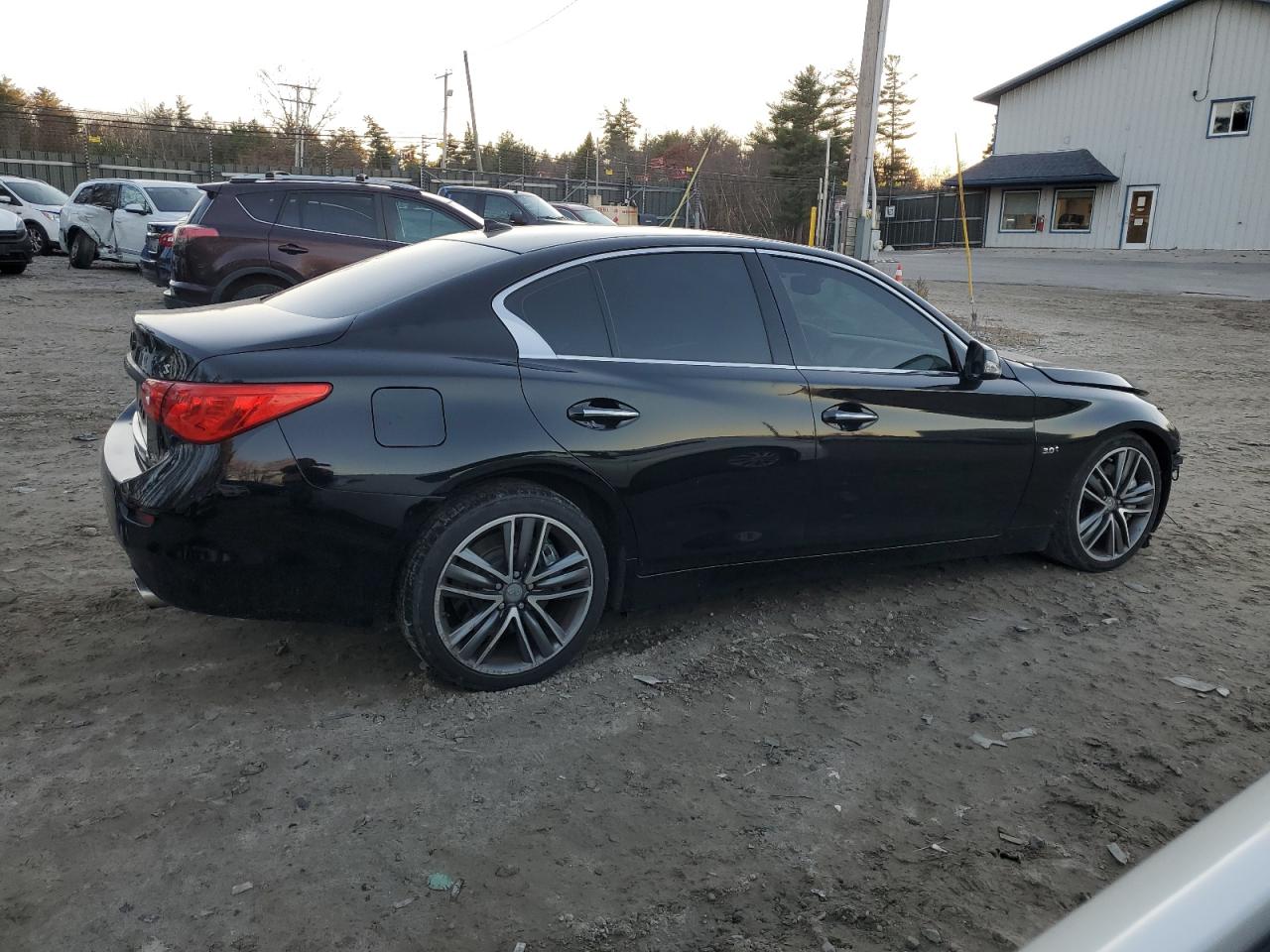 2017 Infiniti Q50 VIN JN1EV7AR7HM841477 Copart auction photo, front end damage thumbnail 3