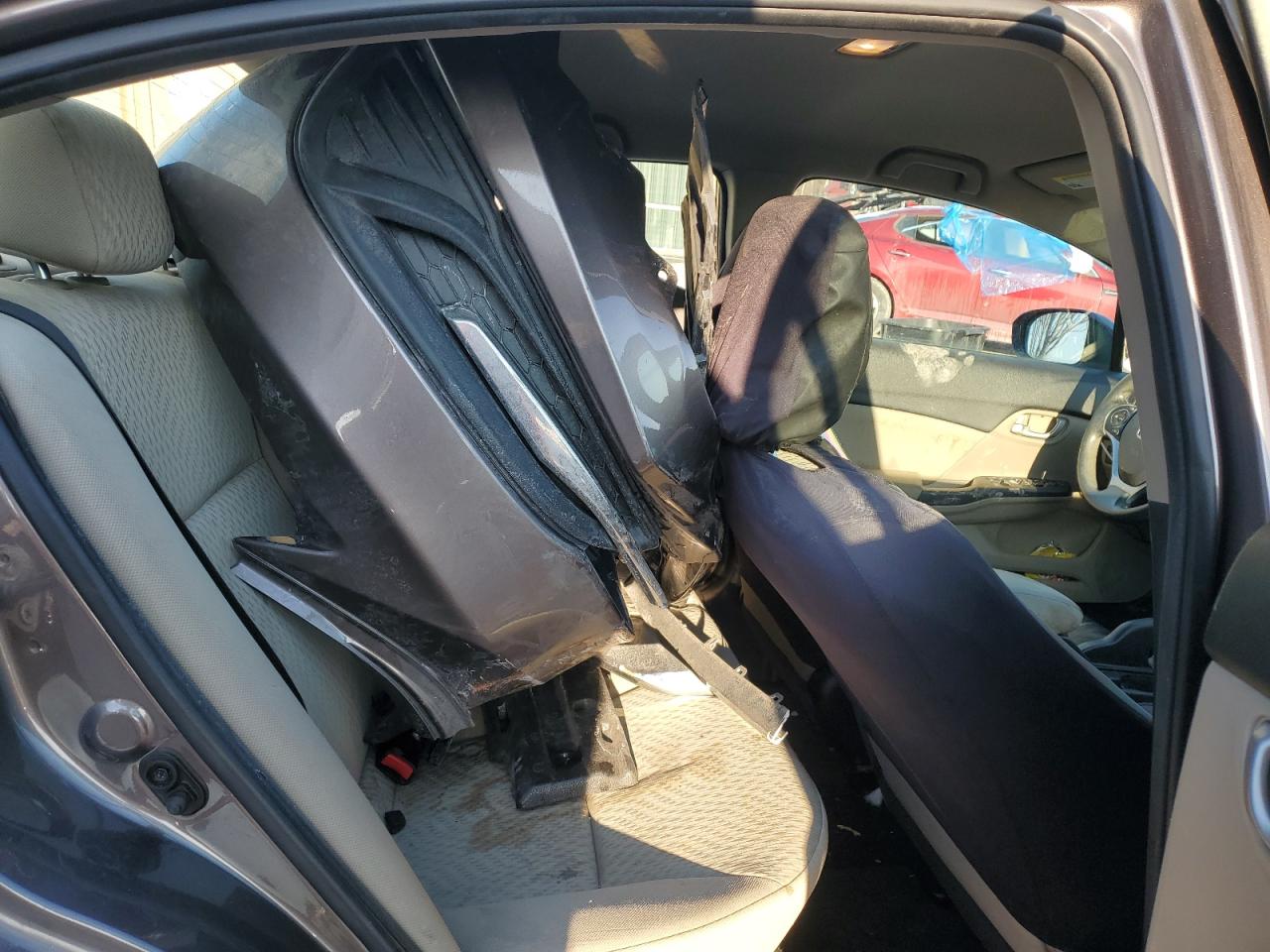 2015 Honda Civic VIN 19XFB2F53FE205816 Copart auction photo, front end / side damage thumbnail 10