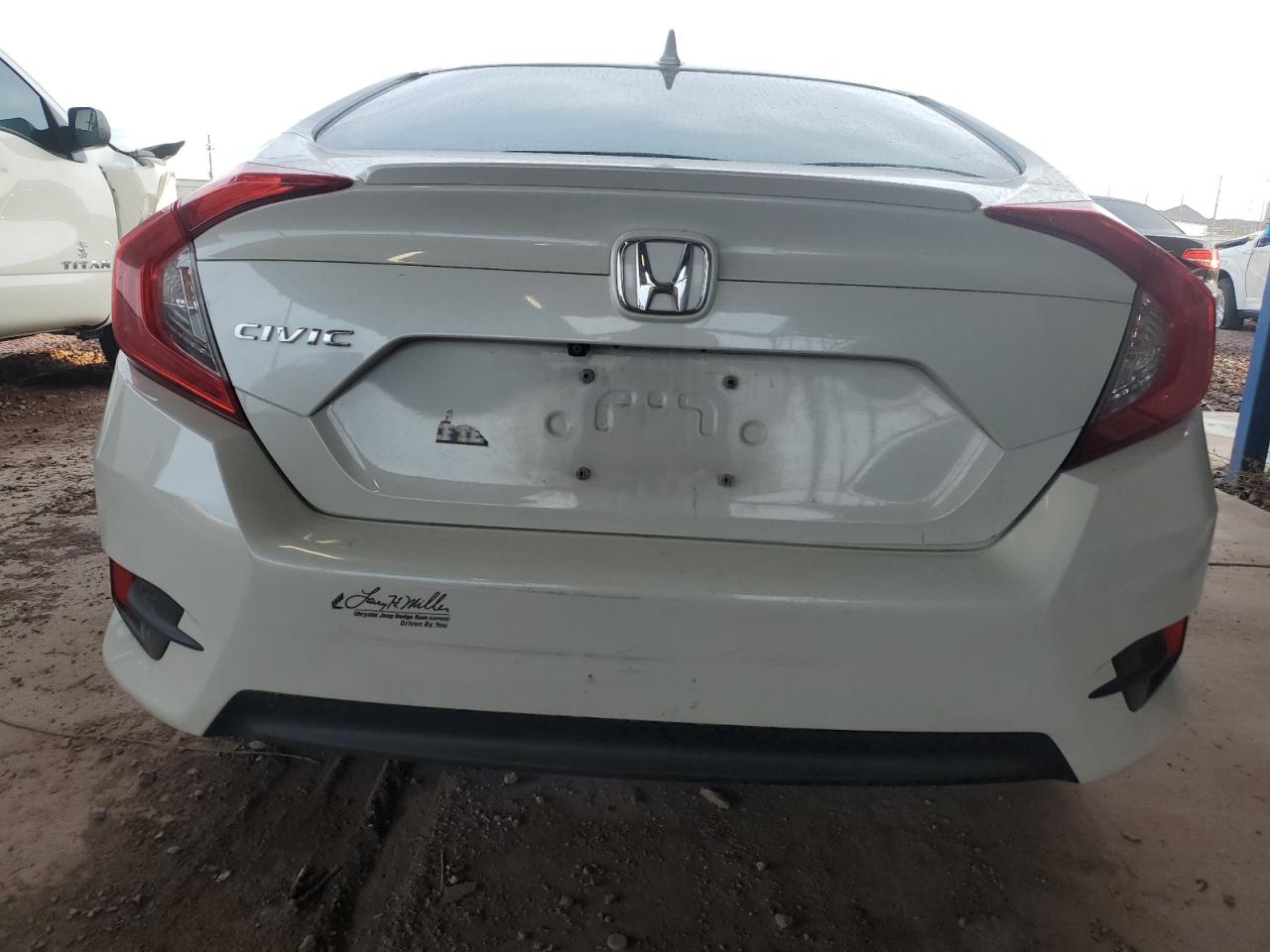 2016 Honda Civic VIN 19XFC1F37GE015055 Copart auction photo, side damage thumbnail 6