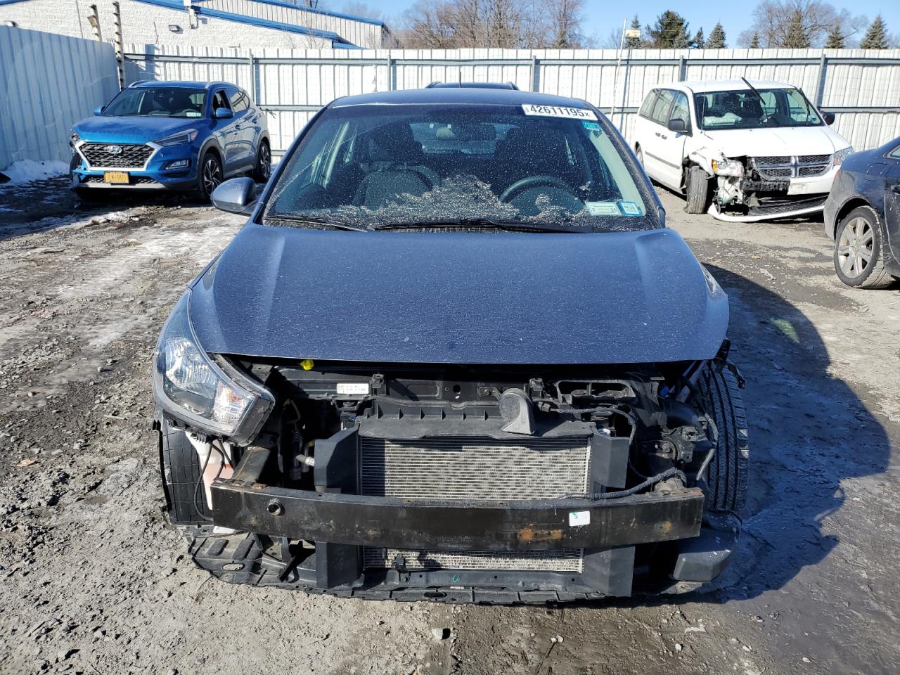2020 KIA Rio VIN 3KPA25ADXLE274850 Copart auction photo, front end / minor dent/scratches damage thumbnail 5