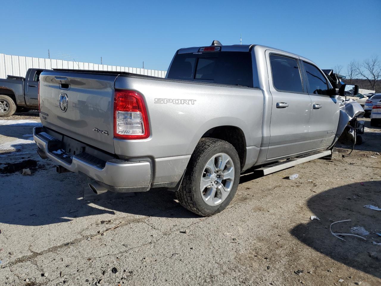2021 RAM 1500 VIN 1C6SRFFTXMN505367 Copart auction photo, front end damage thumbnail 3