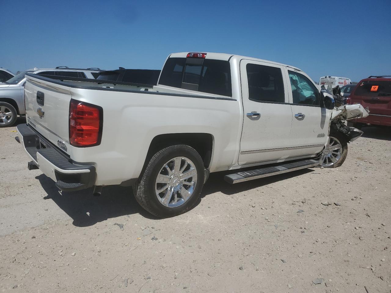 2014 Chevrolet Silverado VIN 3GCPCTEC7EG341859 Copart auction photo, front end / undercarriage damage thumbnail 3