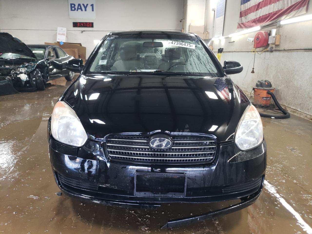 2009 Hyundai Accent VIN KMHCN46C89U340649 Copart auction photo, front end / rear end damage thumbnail 5
