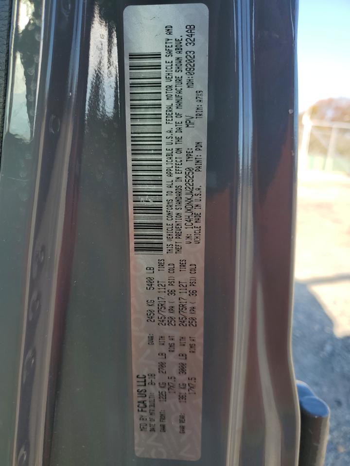 2018 Jeep Wrangler VIN 1C4HJXDNXJW225250 Copart auction photo, all over / undercarriage damage thumbnail 13