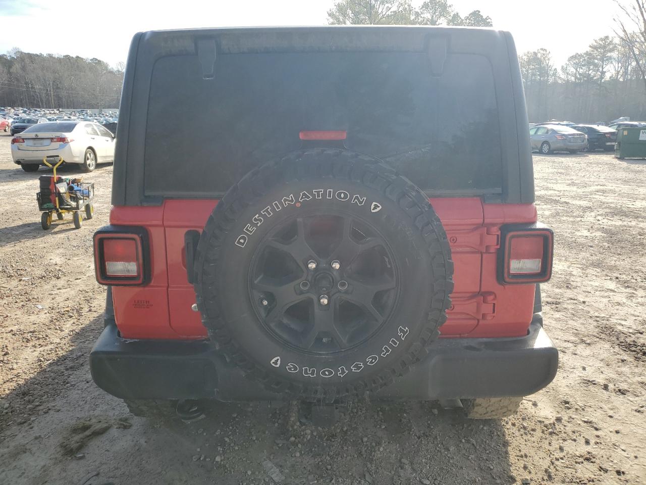 2021 Jeep Wrangler VIN 1C4HJXDN8MW503227 Copart auction photo, minor dent/scratches damage thumbnail 6