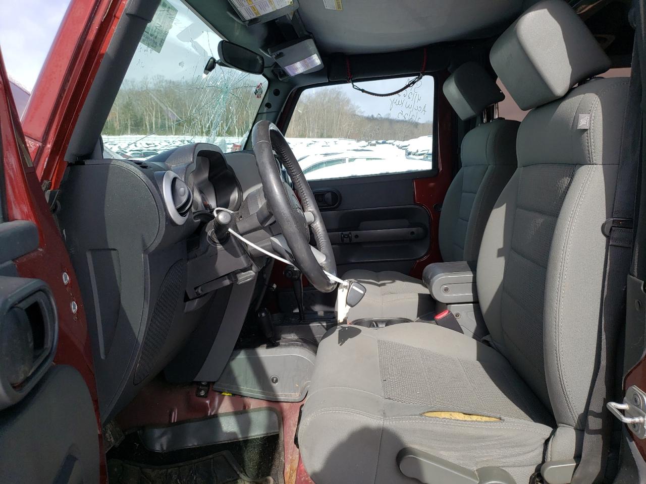 2009 Jeep Wrangler VIN 1J4FA54159L789906 Copart auction photo, front end / undercarriage damage thumbnail 7